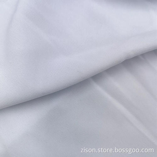 Weiße Polyester Sommer Wolle Pfirsich Stoff Frauen Stoffe